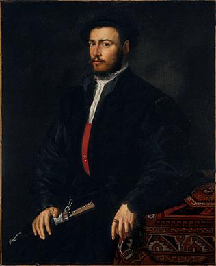A Man, ca. 1545 (Unknown Artist, Venetian-Lombard School)       Los Angeles County Museum of Art, CA 39.12.16 