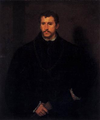 The Young Englishman, ca. 1540-1545 (Titian) (1488-1576)  Palazzo Pitti, Galleria Palatina, Firenze  