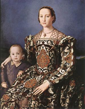 Eleanora of Toledo ca.1544-45 Bronzino 1503-1572)    Galleria degli Uffizi Firenze