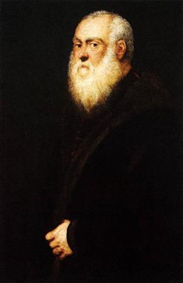A White-Bearded Man ca. (Tintoretto) (1518-1594)    Kunsthistorisches Museum, Wien       