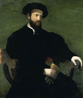 A Gentleman, ca. 1543-1546  (Cecchino del Salviati) (1510-1563) Private Collection    