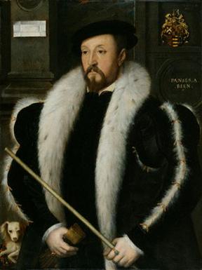Thomas Wentworth, 1st Baron Wentworth, ca. 1547   (attributed to John Bettes the Elder) (fl. 1531-1570) National Portrait Gallery, London    1851 