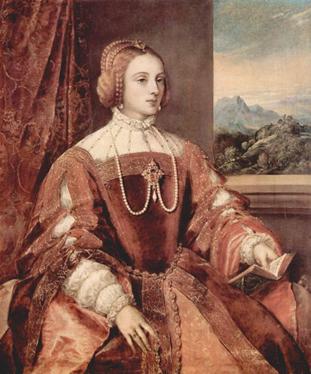 Empress Isabella of Portugal,  posthumous, ca. 1548  (Titian)  (1480-1576)  Location TBD   Museo del Prado, Madrid?