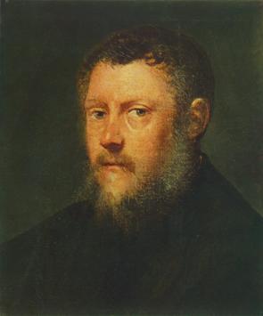 A Man, ca. 1548  (fragment) (Tintoretto) (1518-1594)    Szépművészeti Múzeum, Budapest    