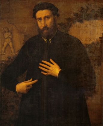 A Man ca. 1542 (Lorenzo Lotto) (1480-1556) Palazzo Doria Pamphilj, Roma  