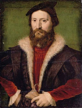 A Man, ca. 1545  (circle of Corneille de Lyon) (1500-1575) Christie