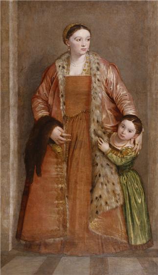 Countess Livia da Porto Thiene and Daughter Porzia, ca. 1551 (Paolo Veronese) (1528-1588) Walters Art Museum, Baltimore, MD