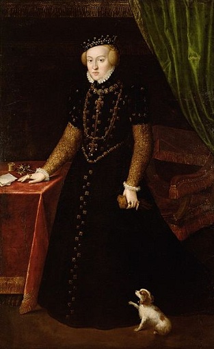 Eleanor of Austria, Duchess of Mantua, ca. 1555 (Unknown Artist)  Kunsthistorisches Museum, Wien,   GG-3998
