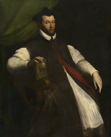 A Prelate, ca. 1550 (Girolamo da Carpi) (ca. 1501-1556)  Cleveland Museum of Art, OH,  1947.210 
