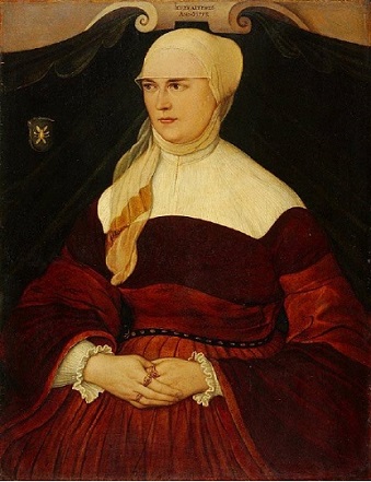 Anna Hungerl , wife of Munich Councillor Joseph Showinger von Wyl, 1553 (circle of Hans Mielich) (1516-1573) Kunstmuseum Basel, Inv. 1244