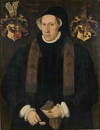 Cunera van Martena, 1553 (attributed to Adriaen van Cronenburg) (ca. 1525-1604)   Fries Museum,  Leeuwarden  