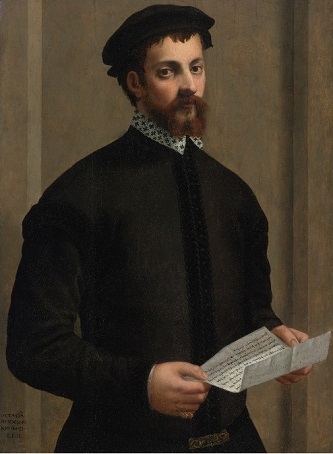 A Gentleman at 30 years old, 1554 (Francesco Salviati)(1510-1563)  Sothebys Old Masters Sale, January 30, 2014, Lot 219