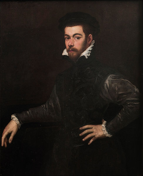 A Gentleman ca 1554 by Jacopo Tintoretto 1518-1594  Museu Nacional dArt de Catalunya 024206-000