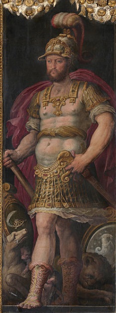 A Man said to be Cosimo I de Medici ca 1556-1562 by Giorgio Vasari  Palazzo Vacchio Florence Sala di Papa Leo X