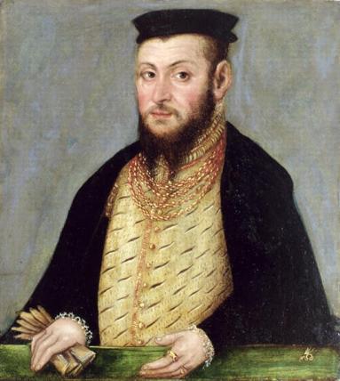 Sigismund II Augustus, King of Poland, ca. 1553 (Lucas Cranach the Younger) (1515-1586)    Muzeum Książąt Czartoryskich, Kraków 