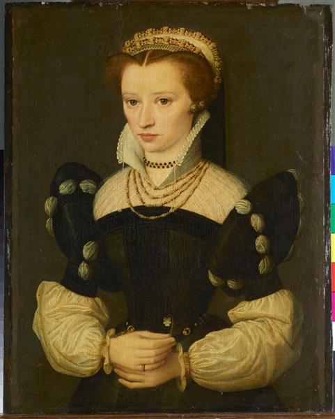 A Woman possibly Anne de Pisseleu Duchess of Estampes ca 1550  by French School  SKD Gal Nr &13