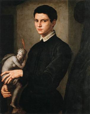 A Young Man, ca. 1545-1555  (Agnolo Bronzino) (1503-1572) Musée du Louvre, Paris         