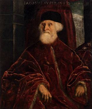 Procurator Jacopo Soranzo,  ca. 1550   (Tintoretto) (1518-1594) Galleria dell