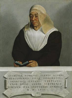 Abbess Lucrezia Agliardi Vertova, ca. 1556   (Giovanni Battista Moroni) (1524-1578)    The Metropolitan Museum of Art, New York, NY    1915 (30.95.255)