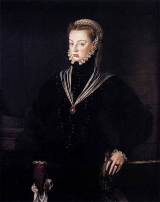 Doña Juana, Princess of Portugal,  ca. 1557   (Alonso Sanchez Coello) (1531-1588)   Museo de Bellas Artes de Bilbao      