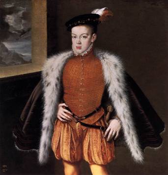 Prince Don Carlos of Austria, 1558 (Alonso Sanchez Coello) (1531-1588)    Museo del Prado, Madrid