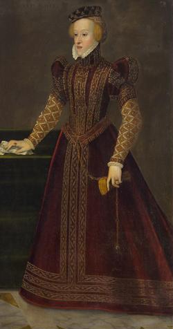 Archduchess Barbara of Austria, Archduchess of Ferrara, 1565  (Francesco Terzio) (1523-1591) Kunsthistorisches Museum, Wien,  GG_3994