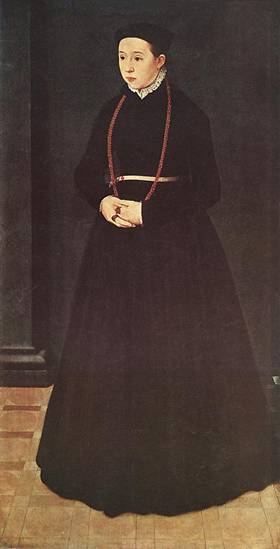 The Wife of Hendrik Pilgram, 1561  (Nicolas Neufchatel) (1527-1590) Szépművészeti Múzeum, Budapest 
