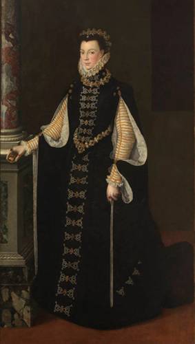 Isabel de Valois, 3rd wife of Philip II, 1561 (attributed to Sofonisba Anguissola) (1532-1625)  Museo Nacional del Prado, Madrid,   P01031  