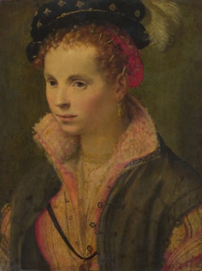 A Young Woman, ca. 1565-1575  (Unknown Italian Artist) The National Gallery, London, NG 4033  