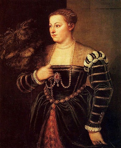 A Woman, possibly Lavinia, the artists daughter, ca. 1560-1565 (Titian) (ca. 1488-1576)  Staatliche Kunstsammlungen Dresden 