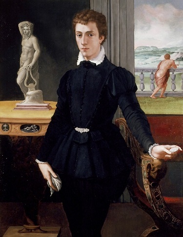 A Young Man, ca. 1565 (Alessandro Allori) (1535-1603)  Ashmolean Museum, Oxford, UK