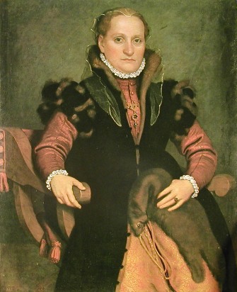 Angelica Agliardi di Nicolinis, ca.1565 (Giovanni Battista Moroni) (1522-1579)     Musée Condé, Chantilly      PE 54