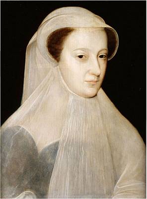 Mary Queen of Scots in White Mourning, ca. 1560  (Francois Clouet) (1510-1572)   Location TBD


