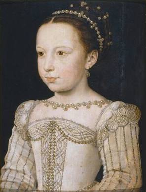 Marguerite de Valois, ca. 1563  (Francois Clouet) (1510-1572)     Musée Condé, Chantilly   