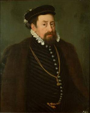 Maximilian II at 39, ca. 1566 (Nicolas Neufchatel)   
 (1527-1590)  Location TBD  