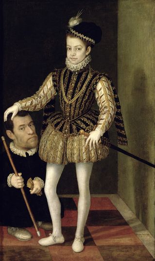 Charles Emmanuel of Savoy and a man,  ca.  1572 (Giacomo Vighi) (1510-1573)   Location TBD