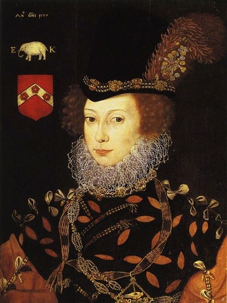  Elizabeth Knollys, 1577 (after George Gower) (1540-1596)   Location TBD 