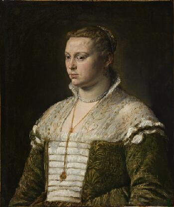 A Venetian Woman, ca. 1570 (attributed to Jacopo Bassano) (1510-1592)  Norton Simon Museum, Pasadena, CA,   F.1965.1.002.P
