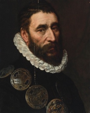A Man with Guild Buckles, ca. 1575 (Adriaen Thomasz. Key) (1544-1589) Sotheby