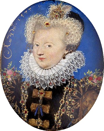 Marguerite of Valois, Queen of Navarre, 1577 (Nicolas Hilliard) (1547-1619)  Denver Art Museum, CO, Berger Collection 