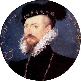 Robert Dudley, 1st Earl of Leicester, 1576 (Nicolas Hilliard) (1547-1619)  National Portrait Gallery, London , NPG 4197   