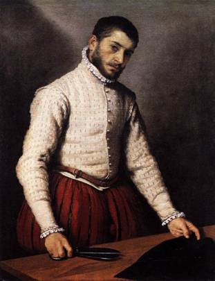 The Tailor,  ca. 1570  (Giovanni Battista Moroni) (1522-1579)     The National Gallery, London    