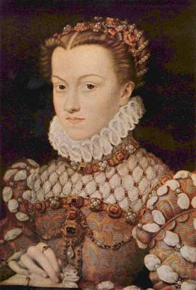 Elizabeth von Osterrich, 1571   (François Clouet) (1510-1572)   Musée du Louvre, Paris    INV 3254    