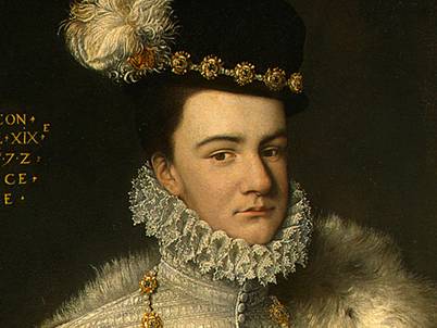 Henry, Duke of Anjou at 19?, detail, ca. 1572   (Unknown Artist)   Location TBD