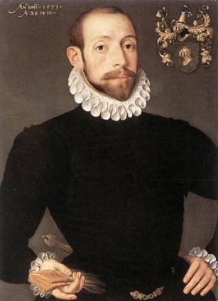 Olivier van Nieulant, 1573    (Pieter Pourbus)  (1523-1584)   Koninklijk Museum voor Schone Kunsten, Antwerpen  