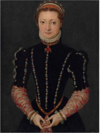 A Lady, ca.  1570  (Pieter Jansz. Pourbus) (1523-1584) Weiss Gallery, London