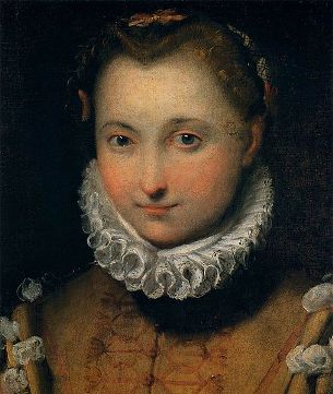 A Young Woman, ca. 1570-1575  by Federico Barocci, 1535-1612  Galleria degli Uffizi, Firenze