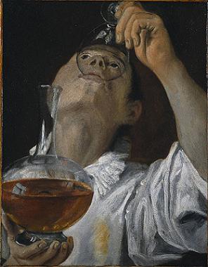 A Boy Drinking, ca. 1582 (Annibale Carracci) (1560-1609)  Cleveland Museum of Art, OH, 1994.4