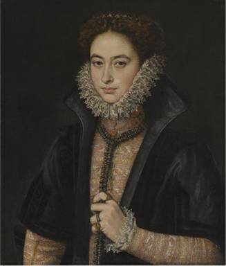 A Noblewoman, possibly Infanta Catalina  Michaela, ca. 1580   (Roland De Moys)  Sotheby’s Sale  L09637 12/10/09
