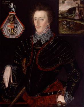 Sir Edward Hoby, 1583  (Unknown Artist)    National Portrait Gallery, London   1974               